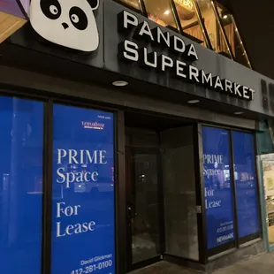 Old and outdated storefront. They should had removed the sign or painted black.