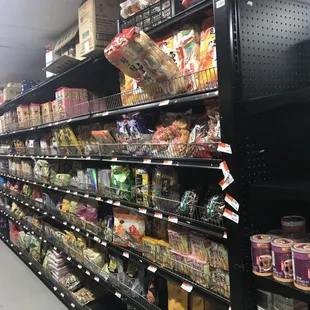 Snacks aisle