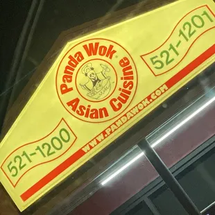 a sign for a restaurant