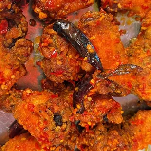 Spicy chicken wings