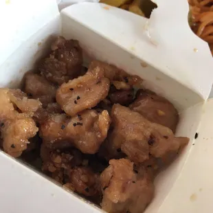 Pepper chicken was pretty good