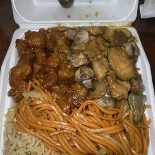 Orange Chicken , Mushroom Chicken