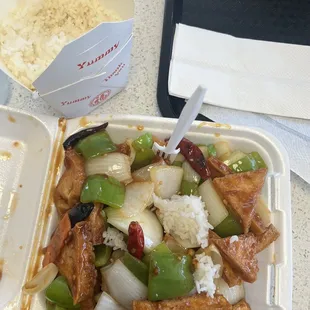 Kung pao tofu