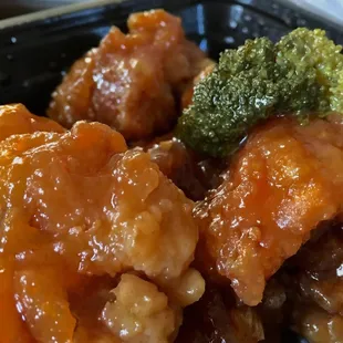 Delicious General Tso's Chicken. A staple of white people who love Chinese takeout.