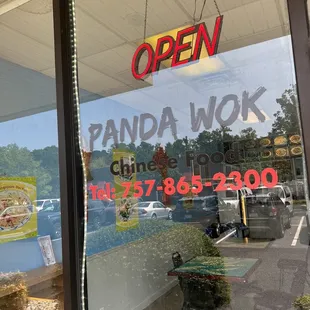 open sign in window