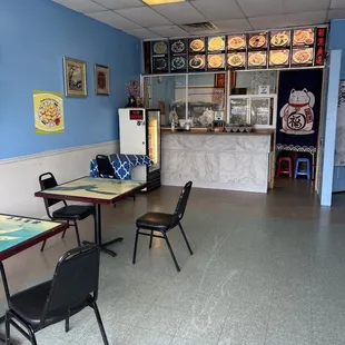 the interior of the restaurant