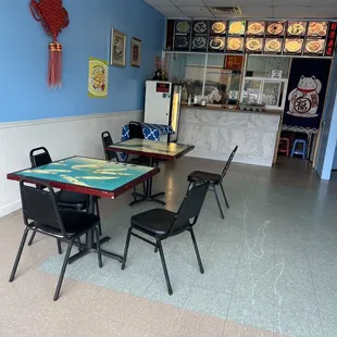 the dining area
