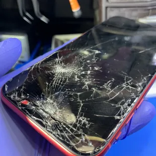 Xr damaged LCD screen