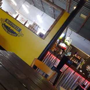 The brewery part and the bar with other options