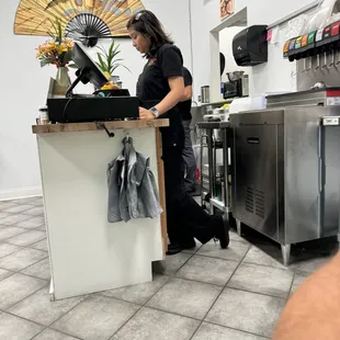 Counter and server area