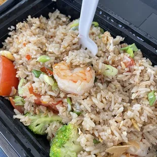 Thai Fried Rice with Shrimp