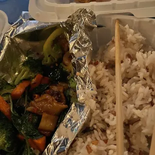 Thai basil veggies