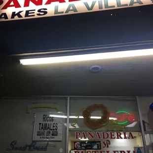  the front of the store