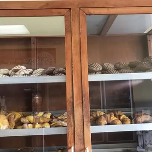  a display of baked goods