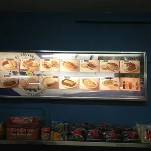 Part of the menu (una parte del menu)
