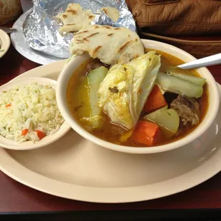 Beef stew (caldo de res)!