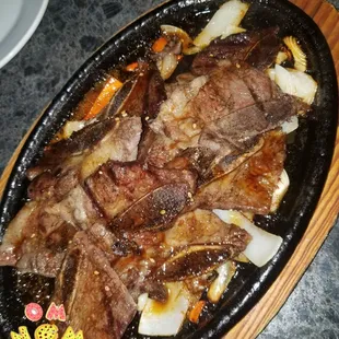 Teriyaki kalbi w/ onions