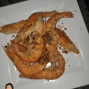 Fried garlic shrimp