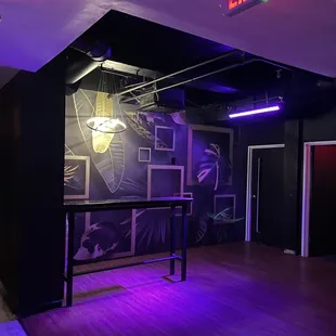 the exit to a nightclub