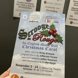 Nov 2021: Scrooge in Rouge!