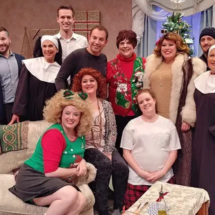 My Big Gay Italian Christmas Cast with playwright, Anthony Wilkinson