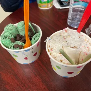 Mint mint and make your own with almond ice cream