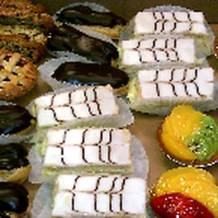 a variety of pastries