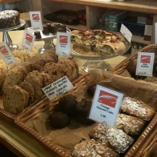 a variety of baked goods