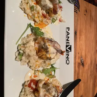 Jumbo Shrimp stuffed w/ Blue Crab