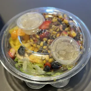 Strawberry, poppy chicken salad