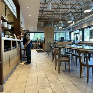 Spacious and clean interior