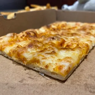 Cheese flatbread pizza ( slightly eaten)