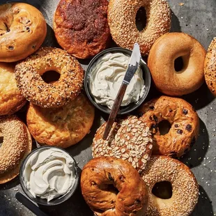 Amazing Bagel Options! Go on Tuesday for a deal!