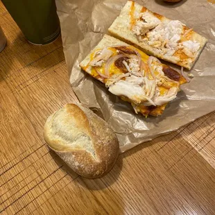 random baguette that was supposed to be our side