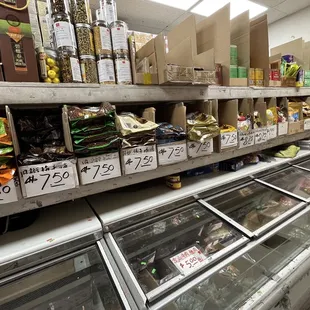 a variety of food items