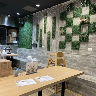 the interior of a restaurant