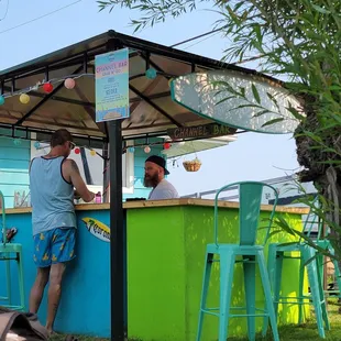 Cash only at outside Channel  Bar