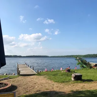 Beautiful view from outside table.