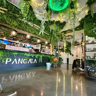 the interior of the cafe