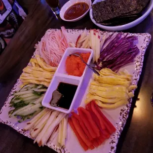 Seaweed wrap!! With variety veggies!