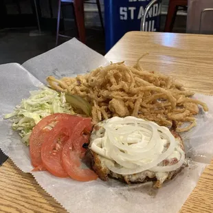 panheadz burger and fries