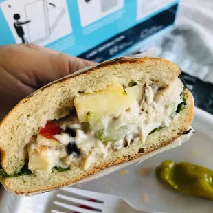 Walnut Cranberry Salad sandwich