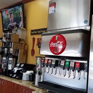 a soda dispenser