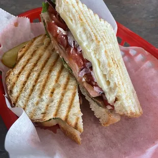 a panini sandwich