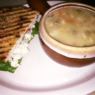 Soup and half of any Panini of your choice