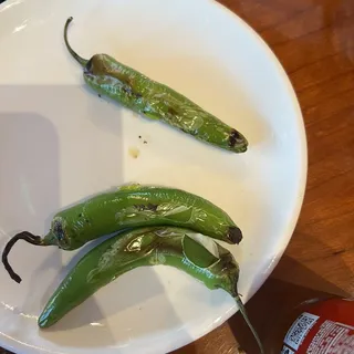 3 Grilled Serrano Chiles