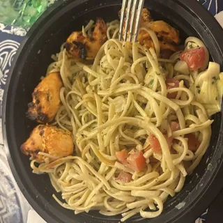 Pesto Linguine With Chicken