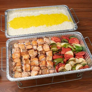 Fresh Atlantic Salmon Kabob (fresh, marinated Atlantic salmon)