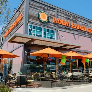 Panini Kabob Grill's entrance in LBX (Long Beach Exchange) shopping center; located across from the Hangar.
