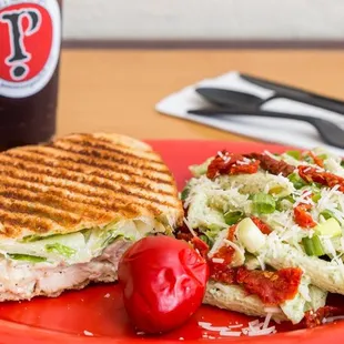 Half panini and side